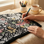 DIY Coloring Blanket with Markers - Cozevi