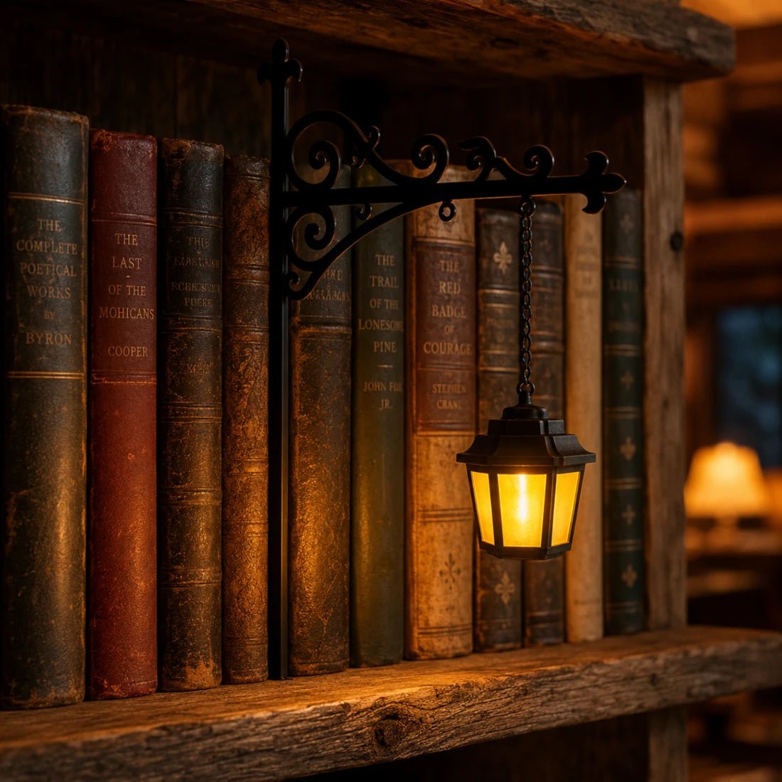 Amberlit Bookshelf Lantern - Cozevi