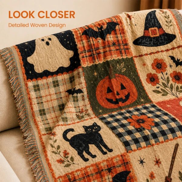 Vintage Halloween Webdecke - Cozevi