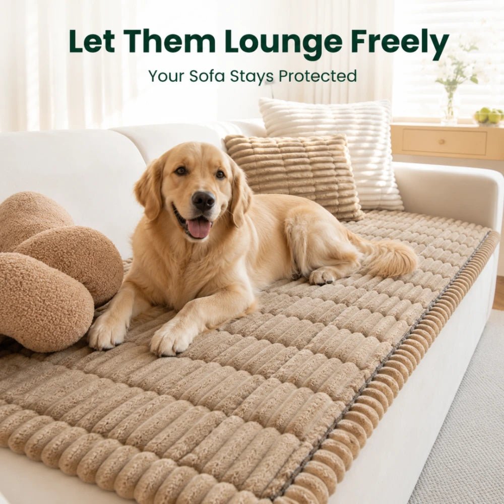 CloudHug Plush Non-Slip Sofa Cover - Cozevi