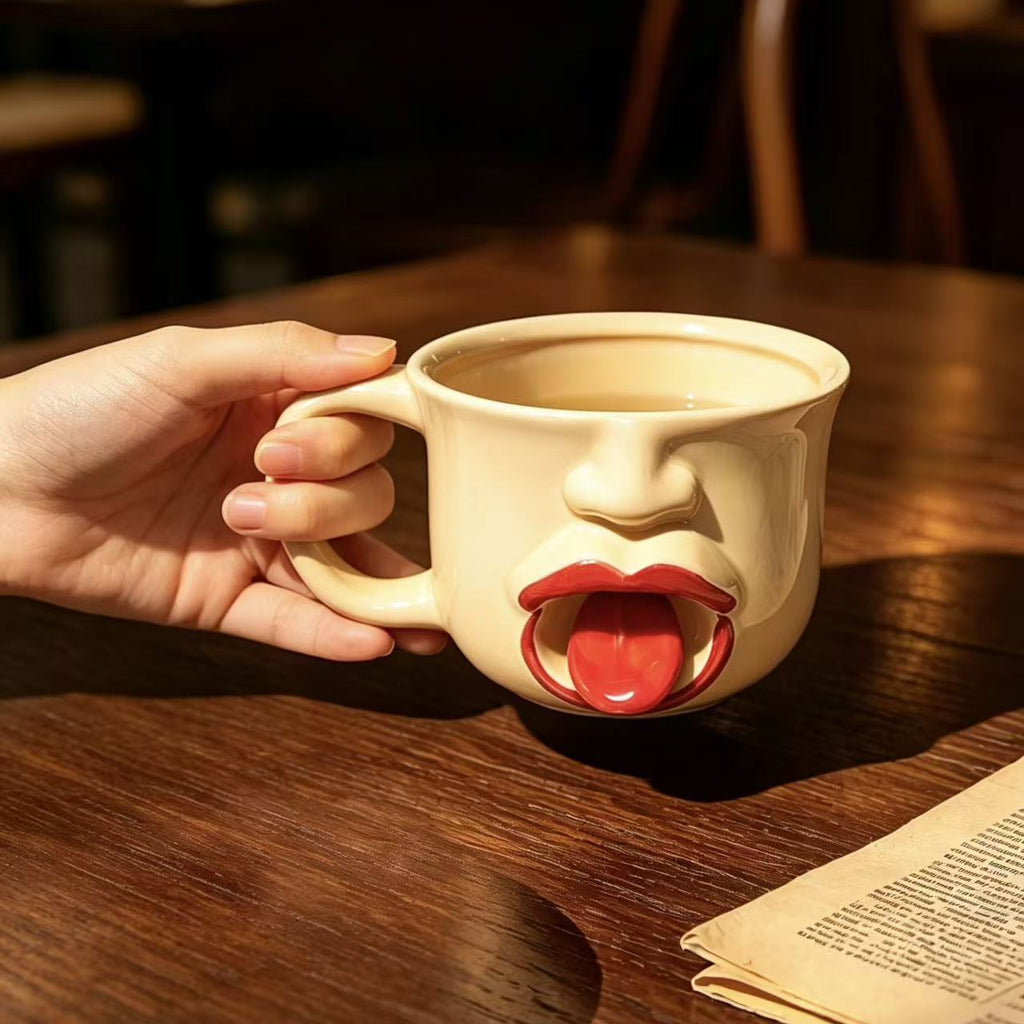 Creative Tongue Out Ceramic Mug