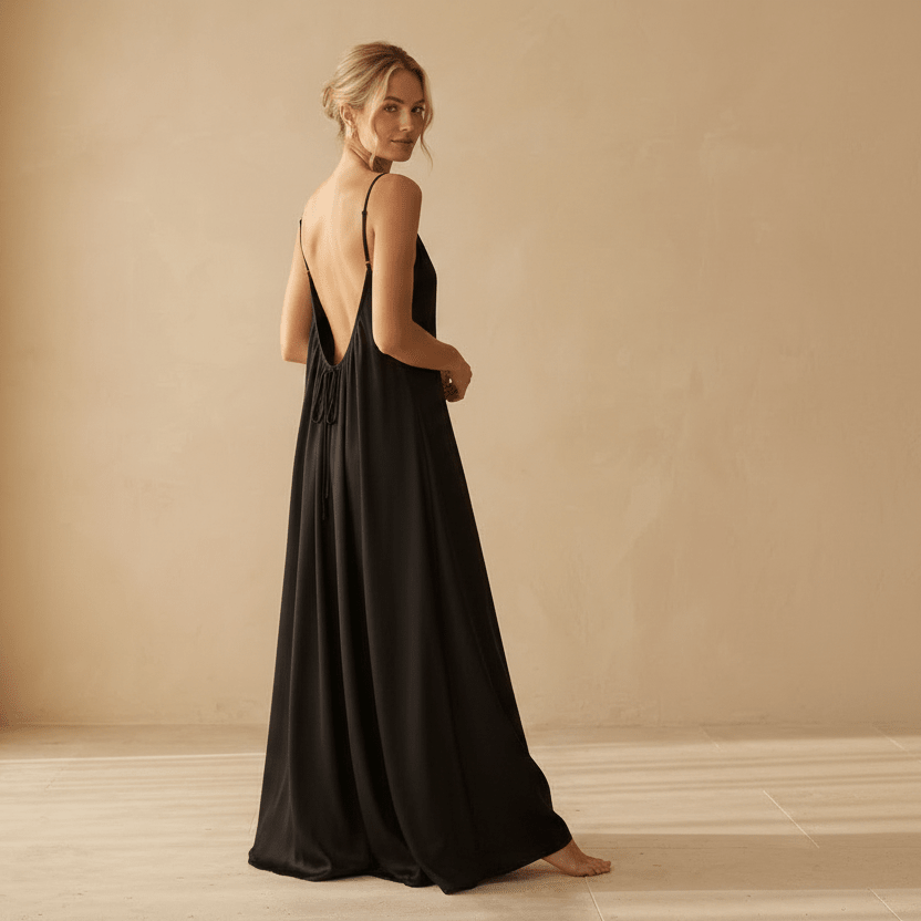 The Low Back Flow Dress - Cozevi