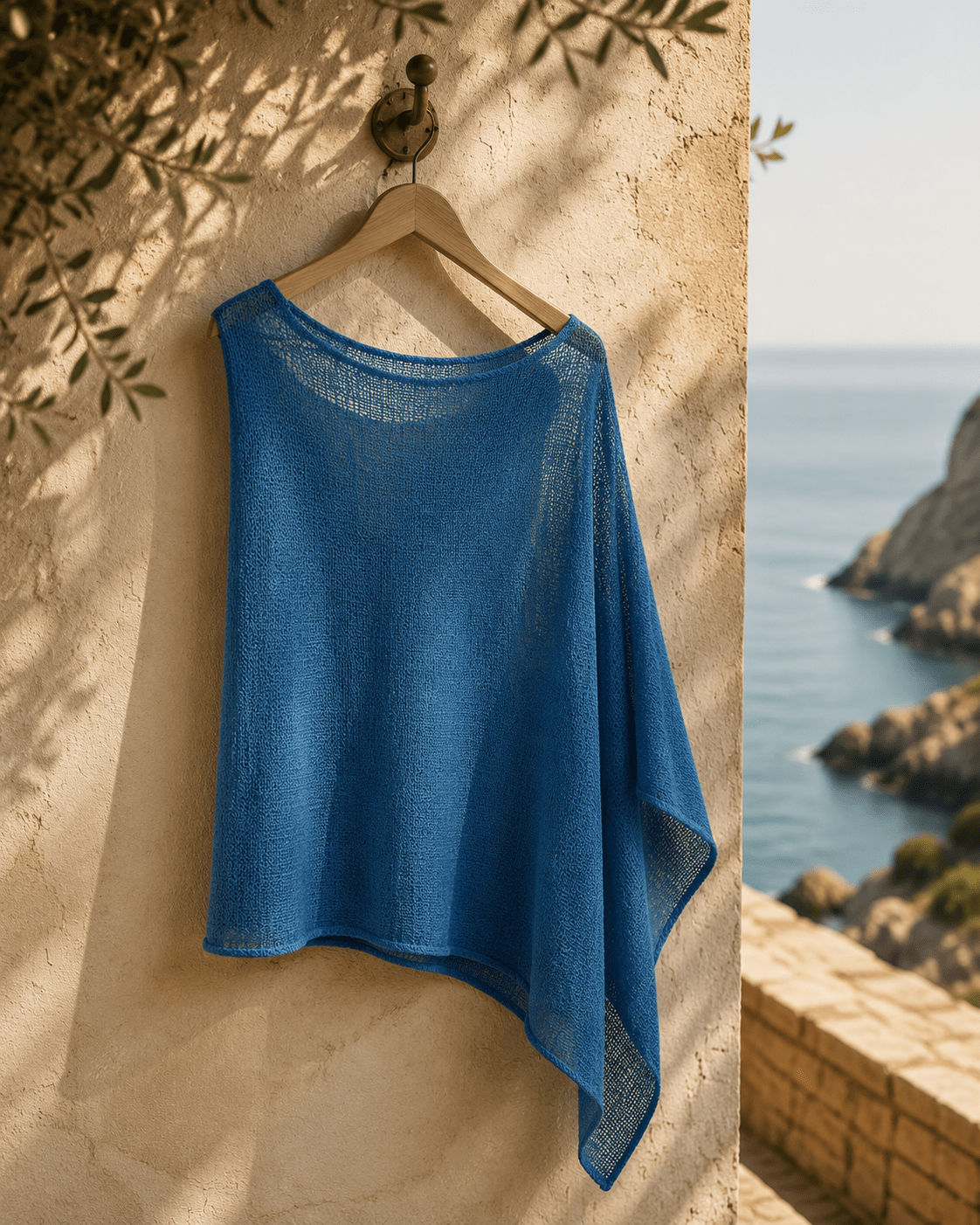 Open-Knit Summer Poncho - Cozevi
