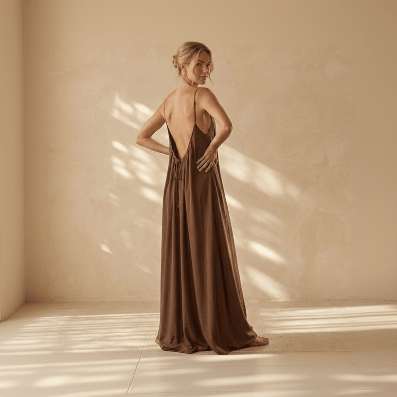 The Low Back Flow Dress - Cozevi