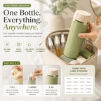 4 - in - 1 Leak - Resistant Travel Toiletry Bottle - Cozevi