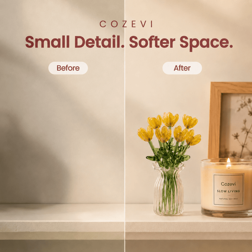MiniBloom™ Glass Flowers & Vase - Cozevi