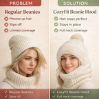 3-in-1 Beanie Hood with Neck Warmer