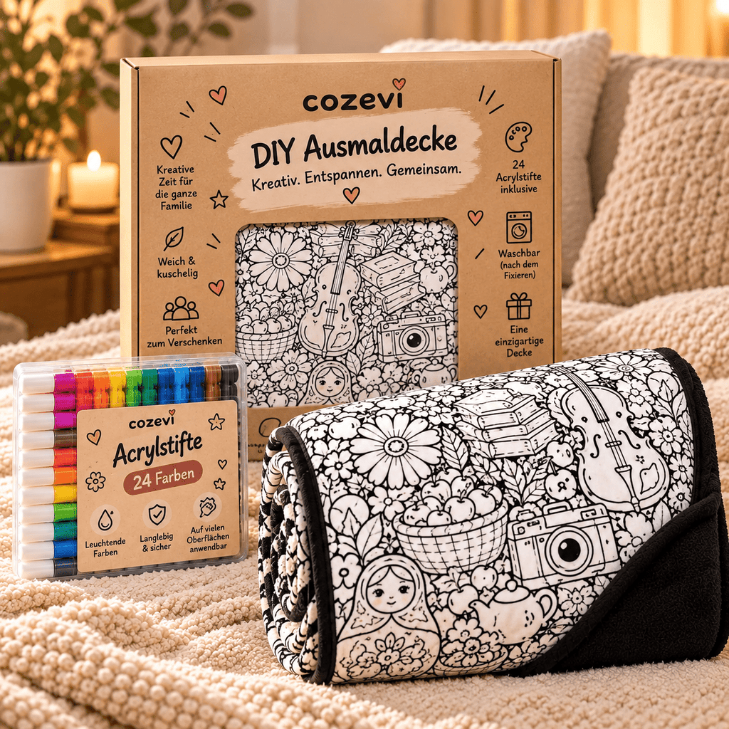 DIY-Maldecke mit Stiften - Cozevi