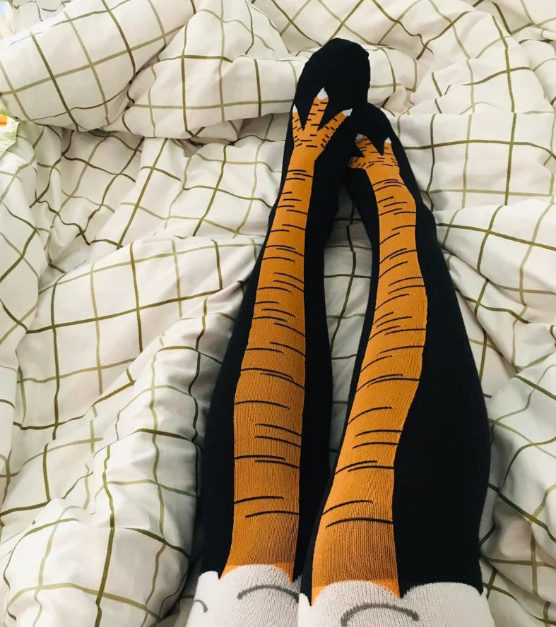Funny Chicken Leg Socks (Thigh High)