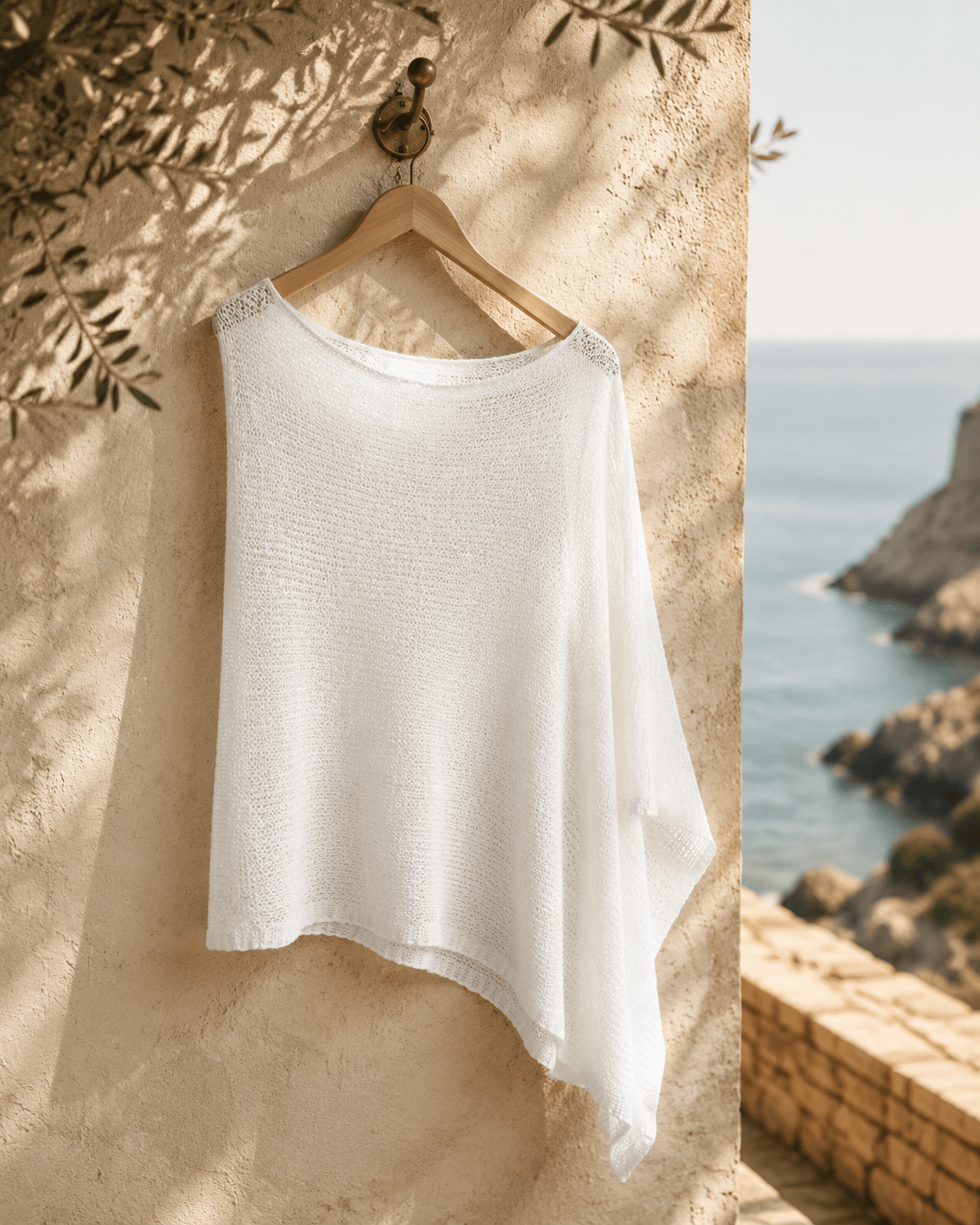 Open-Knit Summer Poncho - Cozevi