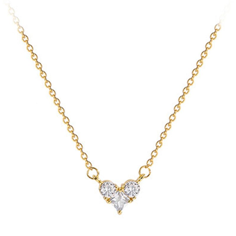 Sparkling Zircon Heart Necklace for Women Perfect Minimalist Gift - Cozevi