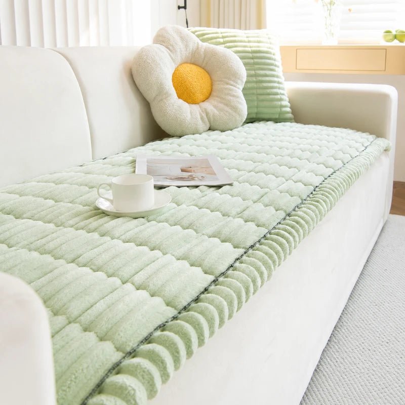 CloudHug Plush Non-Slip Sofa Cover - Cozevi