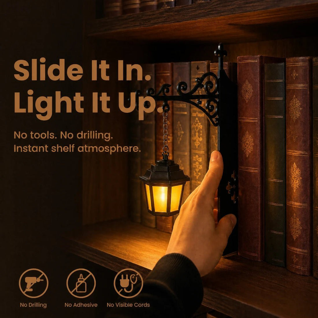 Amberlit Bookshelf Lantern - Cozevi
