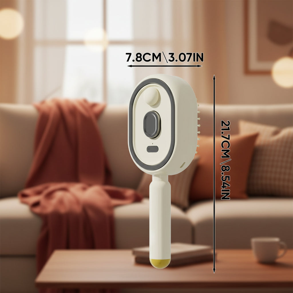 Handheld device with measurements on a white background