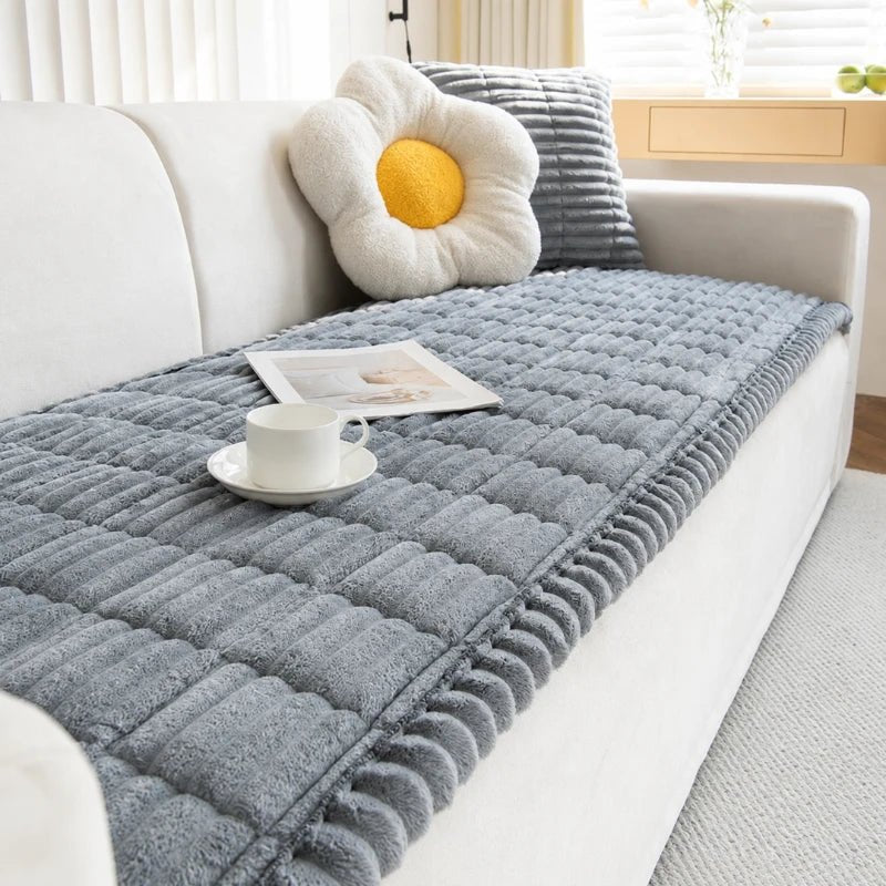 CloudHug Plush Non-Slip Sofa Cover - Cozevi