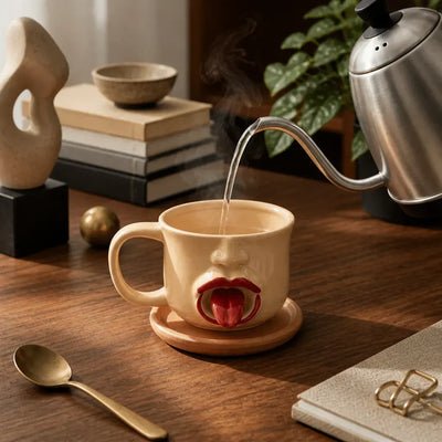 The Cheeky Face Mug in Ceramic - Cozevi